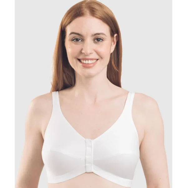 Buy Comfi Cotton Wirefree Press Stud Front Open Bra