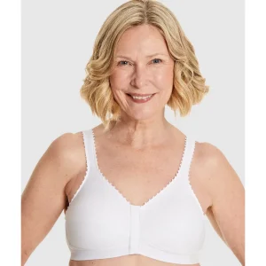 Buy Comfi Cotton Wirefree Press Stud Front Open Bra