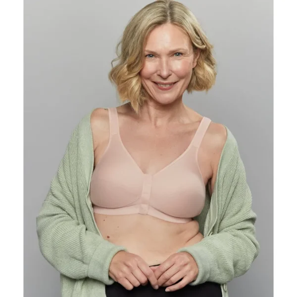 Buy Comfi Cotton Wirefree Press Stud Front Open Bra