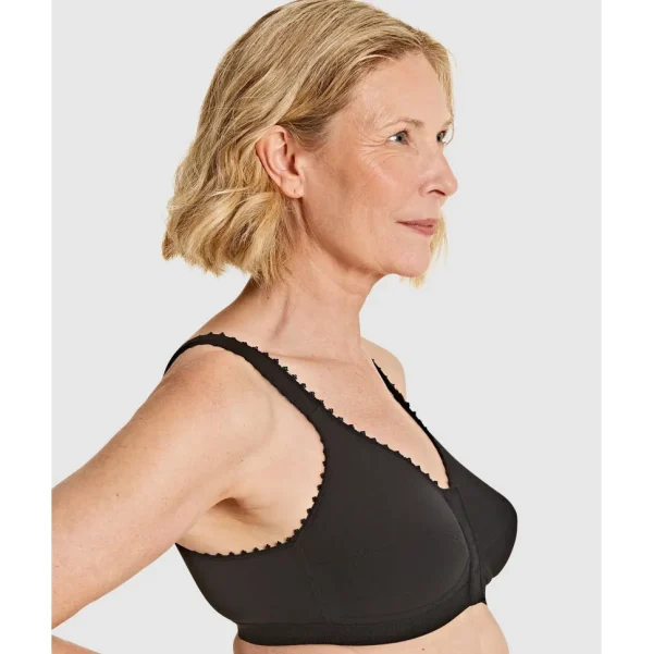 Buy Comfi Cotton Wirefree Press Stud Front Open Bra