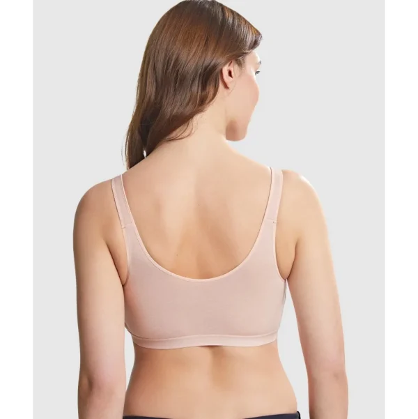 Buy Comfi Cotton Wirefree Press Stud Front Open Bra