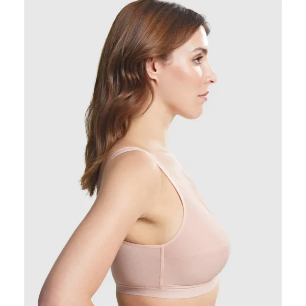 Buy Comfi Cotton Wirefree Press Stud Front Open Bra