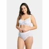 Buy Coton d'Arum Organic Cotton Wirefree Lacy Bra-White