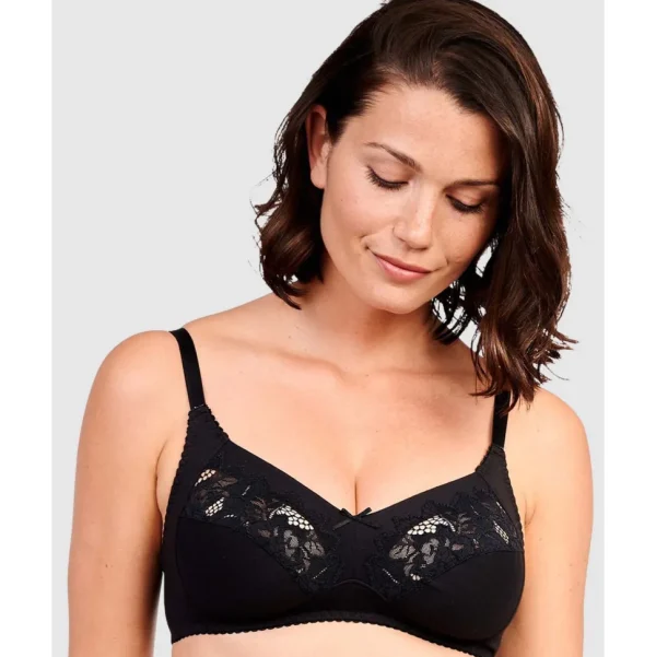 Buy Coton d'Arum Wirefree Organic Cotton Bra-Black