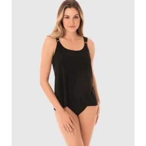 Buy Dazzle Underwired Draped Tankini Top