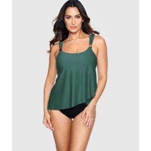 Buy Dazzle Underwired Draped Tankini Top