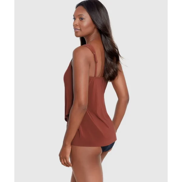 Buy Dazzle Underwired Draped Tankini Top