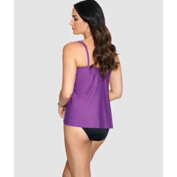 Buy Dazzle Underwired Draped Tankini Top