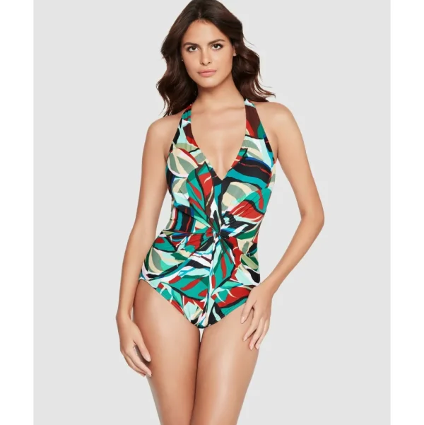 Buy Drew Halter Slimming Tummy Control Swimsuit