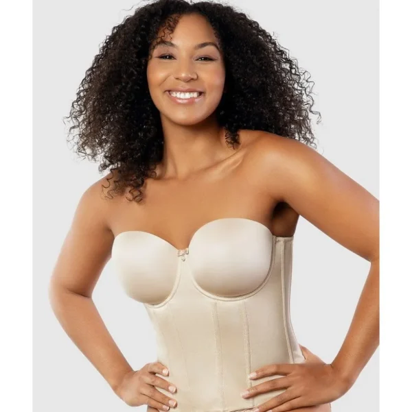 Buy Elise Smoothing Strapless Longline Bustier Bra