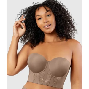 Buy Elissa Seamless Padded Longline Strapless Bra Style Gallery