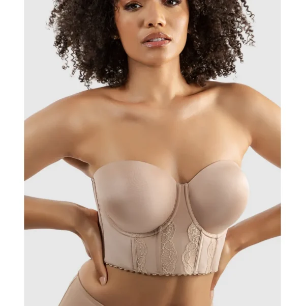 Buy Elissa Seamless Padded Longline Strapless Bra