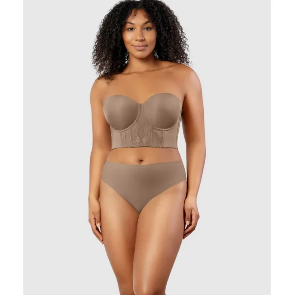 Buy Elissa Seamless Padded Longline Strapless Bra Style Gallery