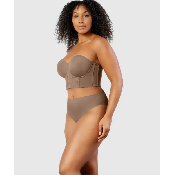 Buy Elissa Seamless Padded Longline Strapless Bra Style Gallery