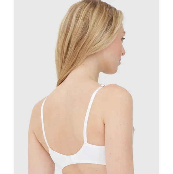 Buy Entice Wired Sheer Lace Balconette Bra White/Nylon