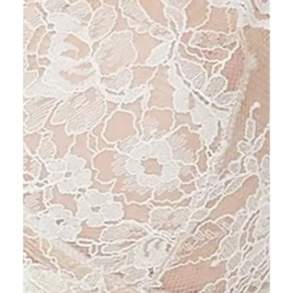 Buy Entice Wired Sheer Lace Balconette Bra White/Nylon