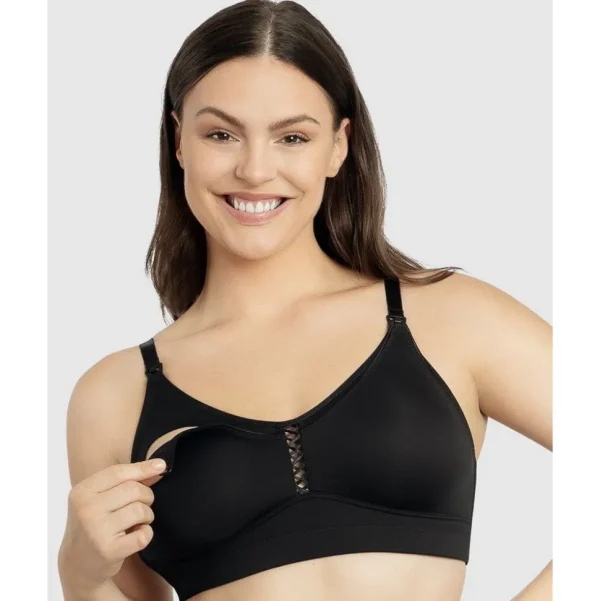 Buy Erika Seamless Wirefree Nursing Bra-Black