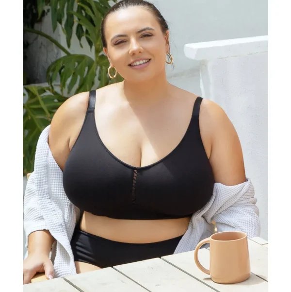 Buy Erika Seamless Wirefree Nursing Bra-Black