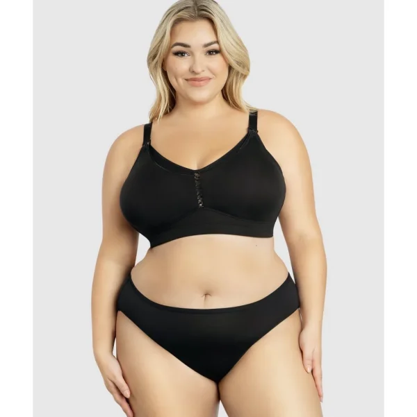 Buy Erika Seamless Wirefree Nursing Bra-Black