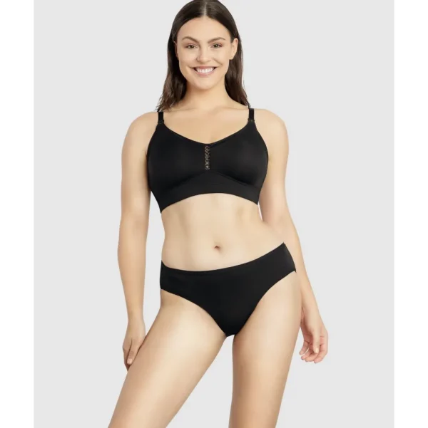 Buy Erika Seamless Wirefree Nursing Bra-Black