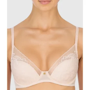 Buy Flora Contour Wired Padded Demi Cup Lace Bra Cameo Rose/Cashmere