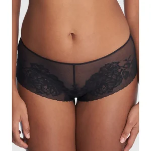 Buy Flora Sheer Lace Hipster Girl Brief Black