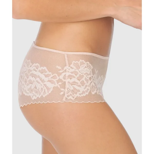 Buy Flora Sheer Lace Hipster Girl Brief Cameo Rose