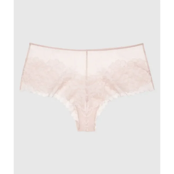 Buy Flora Sheer Lace Hipster Girl Brief Cameo Rose