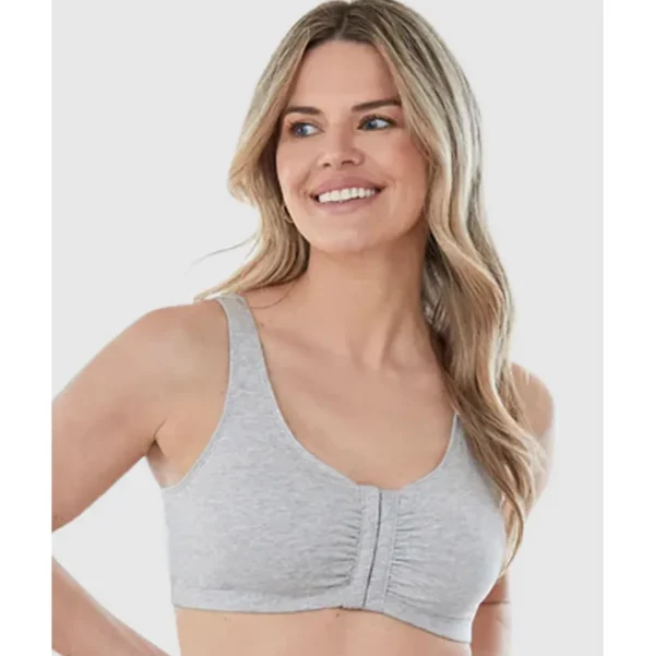 Buy Front Close Wirefree Low-Impact Cotton Sports Bra