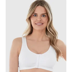 Buy Front Close Wirefree Low-Impact Cotton Sports Bra