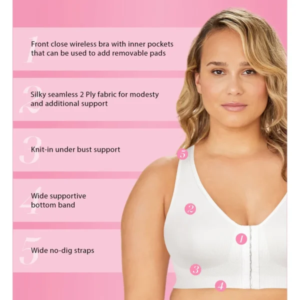 Buy Fully® Seamless Wirefree Front Close Bra