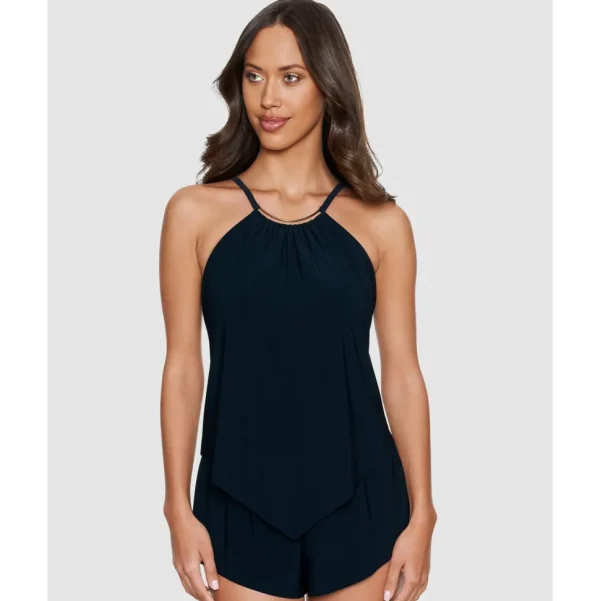 Buy Halo Effect Goldie Romper-Style Underwired Swimsuit-Black