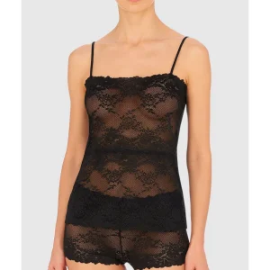 Buy Heavenly Sheer Lingerie Lace Camisole Black