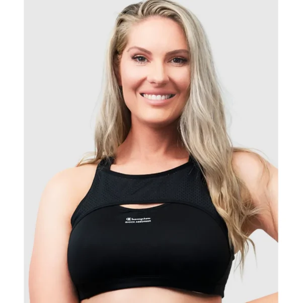 Buy High Impact Active Crop Top Sports Bra-Black