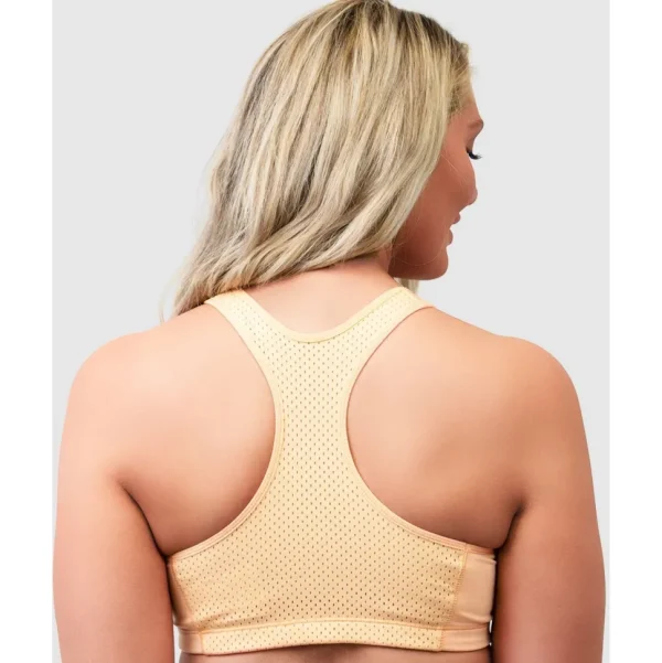 Buy High Impact Active Crop Top Sports Bra-Peach