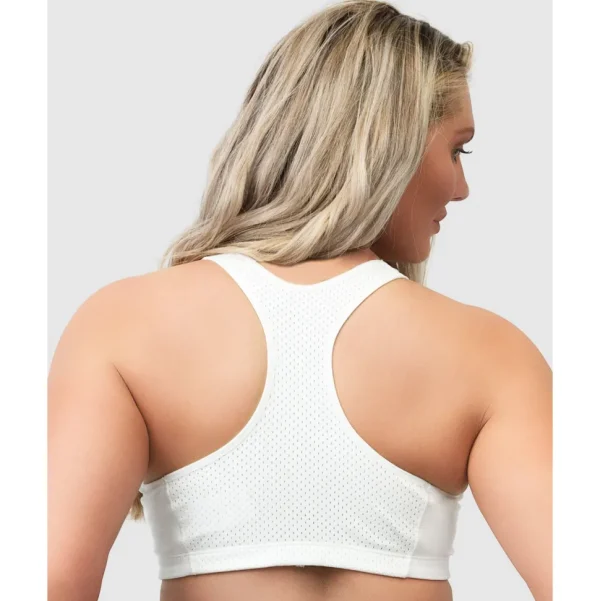 Buy High Impact Active Crop Top Sports Bra-White