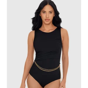 Buy Hyperlink Annette High Neck One Piece Shaping Swimsuit