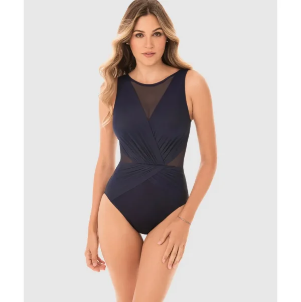 Buy Illusionists Palma Shaping High Neck Swimsuit DD Cup