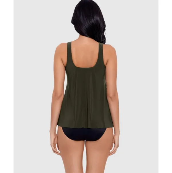 Buy Illusionists Ursula DD Cup High Neck Underwired Tankini Top-Nori