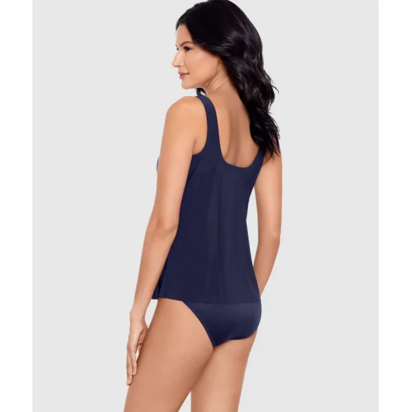 Buy Illusionists Ursula DD Cup High Neck Underwired Tankini Top-Midnight