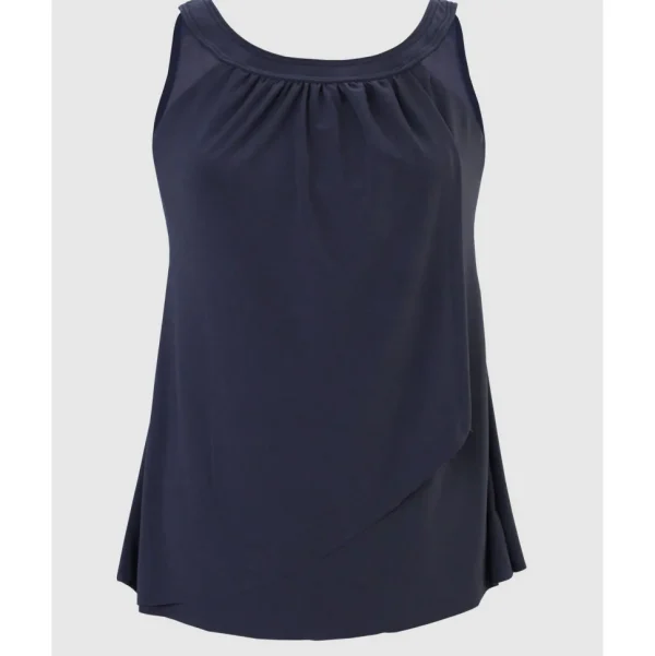 Buy Illusionists Ursula DD Cup High Neck Underwired Tankini Top-Midnight