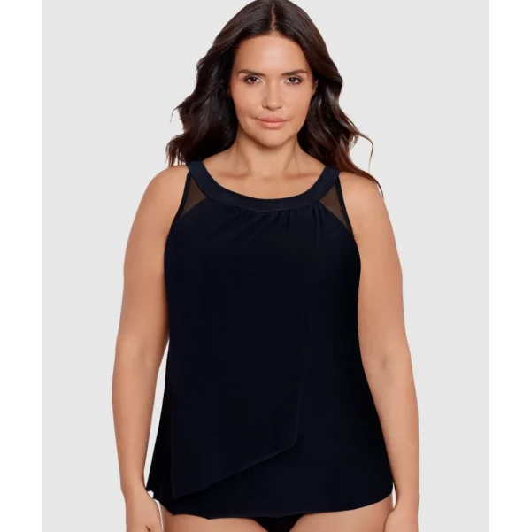 Buy Illusionists Ursula High Neck Underwired Plus Size Tankini Top