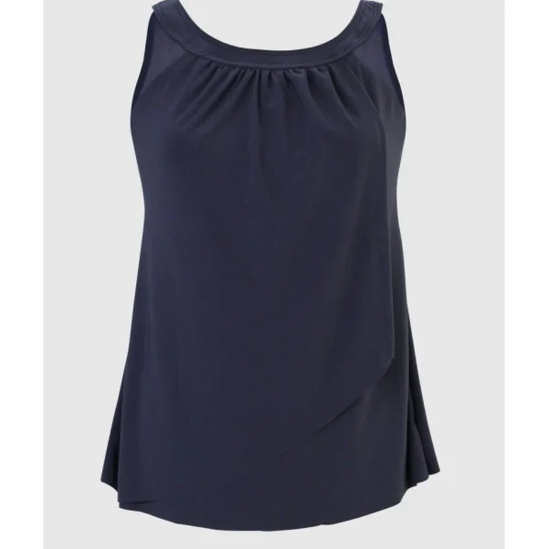 Buy Illusionists Ursula Underwired High Neck Tankini Top-Midnight