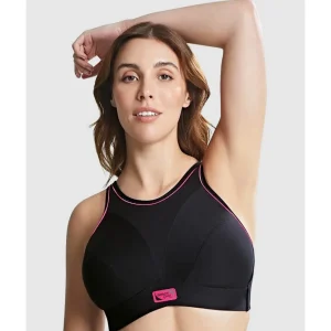 Buy Impact Free 100% Cotton High Neck Wirefree Sport Bra