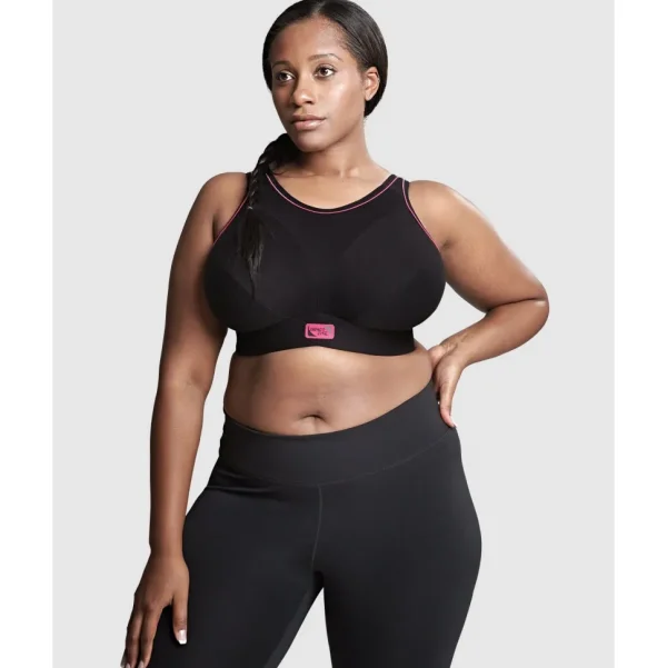 Buy Impact Free 100% Cotton High Neck Wirefree Sport Bra