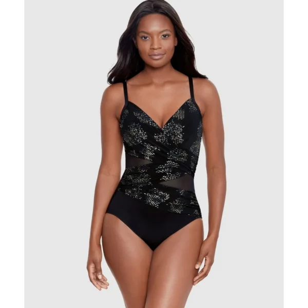 Buy Iridium Mystique V Neck Underwired Shaping Swimsuit