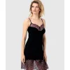 Buy Lace Trim Chemise Cranberry Lace