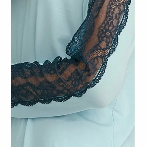 Buy Lace Trim Pyjama Set