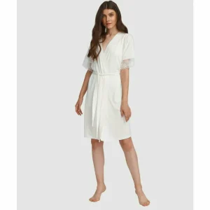 Buy Lace Trim Robe