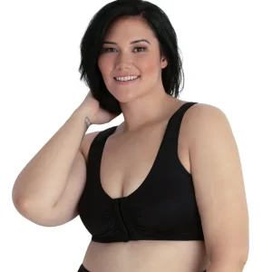 Buy Laurel Wirefree Front Close Comfort Bra-Black